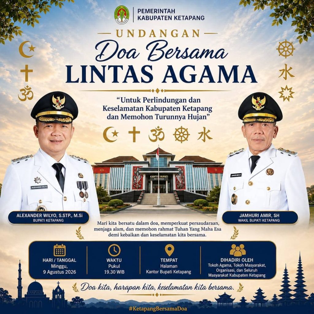 Ikhtiar Lahir dan Batin untuk Ketapang, Pemkab Gelar Doa Bersama Lintas Agama Hadapi Kekeringan