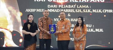 KENAL PAMIT KAPOLRES KETAPANG, BUPATI AJAK PERKUAT SINERGI JAGA KETAPANG TETAP KONDUSIF